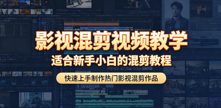 影视混剪视频教学，适合新手小白的混剪教程，快速上手制作热门影视混剪作品-大设天下