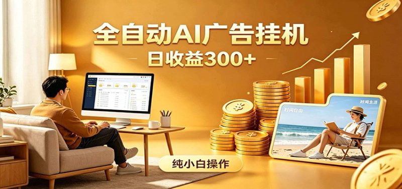 AI风口项目，全程解放双手，后台自动运行赚取收益，每天稳定收益300+-大设天下